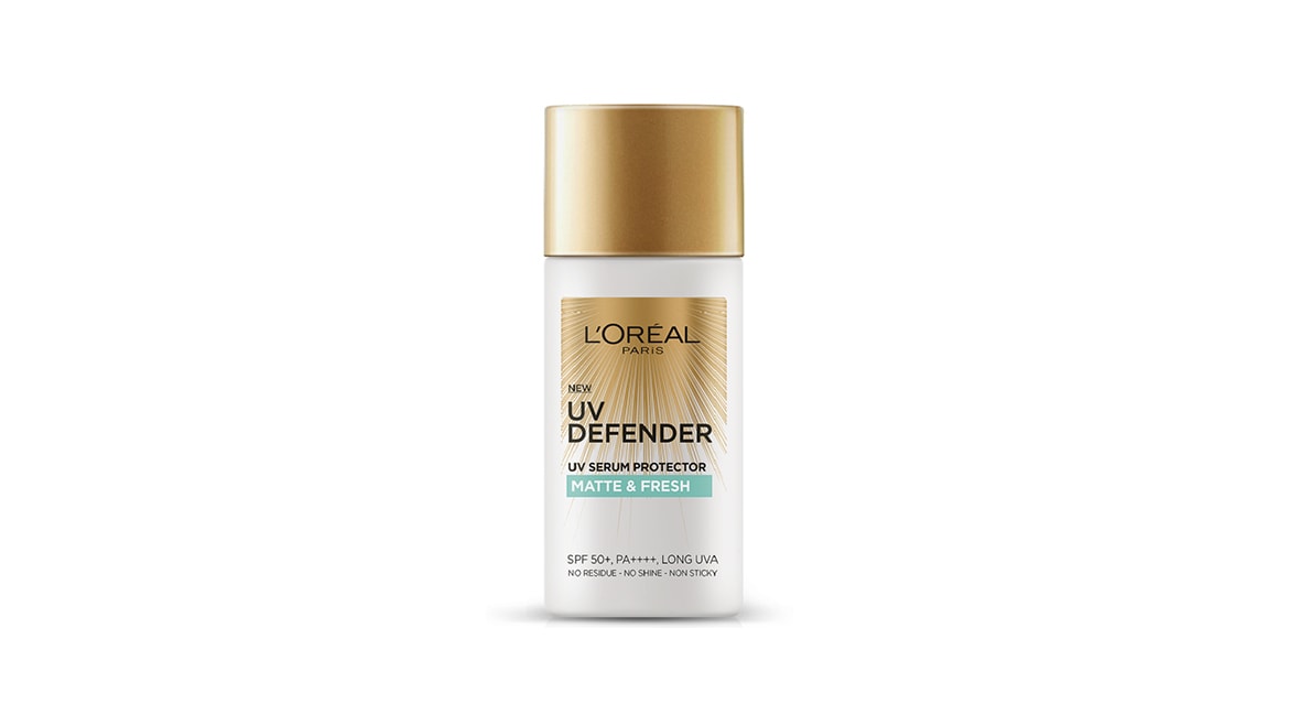 กันแดด ลอรีอัล ปารีส ยูวี ดีเฟนเดอร์ แมทท์ & เฟรช ปกป้องผิวด้วย SPF 50+